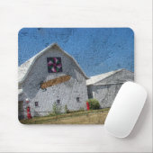 Stall mit Mais und Stallquilt Mousepad (Mit Mouse)