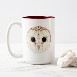 Stall Owl 15oz. Tasse Dark Red