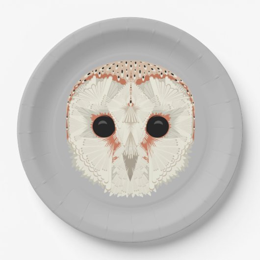 Stall Owl 9" Teller (Vorderseite)