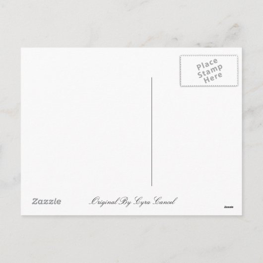 Stall Owl Erntedank Postkarte (Rückseite)