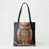 Stall Owl farbig Tasche (Vorderseite)