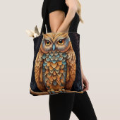 Stall Owl farbig Tasche (Von Nahem)