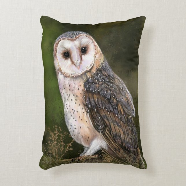 Stall Owl Kissen (Vorderseite(Vertikal))