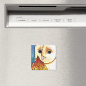 Stall Owl Leaf Lantern Magnet (In Situ (Geschirrspüler))