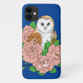Stall Owl Pink Blume Blau Case-Mate iPhone Hülle (Rückseite)