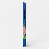 Stall Owl Pink Blume Blau Case-Mate iPhone Hülle (Hinten/Links)
