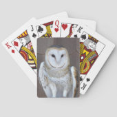 Stall Owl Raptor Foto Spielkarten (Rückseite)