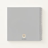 Stall Owl Square Notebook Notizblock (Rückseite)