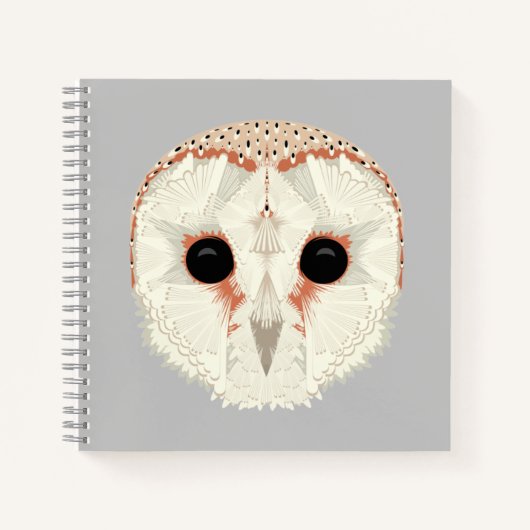Stall Owl Square Notebook Notizblock (Vorderseite)