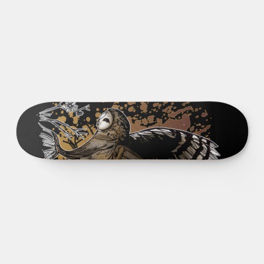 Stall Owl Stance Skateboard (Horizontal)