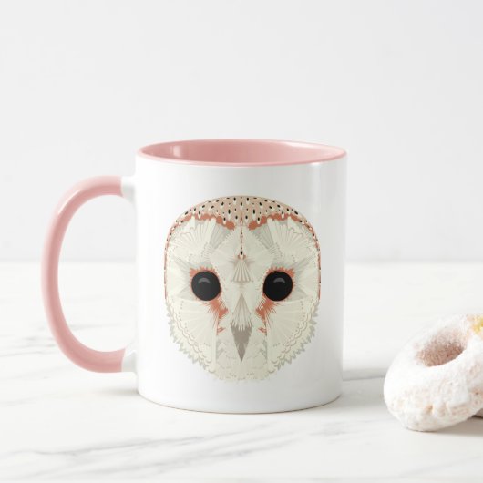 Stall Owl Tasse Rosa (Mit Donut)