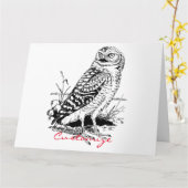 Stall Owl Thunder_Cove Karte (Gelbe Blume)