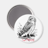 Stall Owl Thunder_Cove Magnet (Vorderseite/Rückseite)