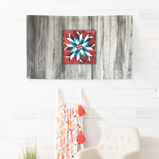 Stall Quilt Star 1 Banner (Insitu)