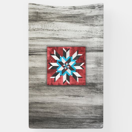 Stall Quilt Star 1 Banner (Vertikal)