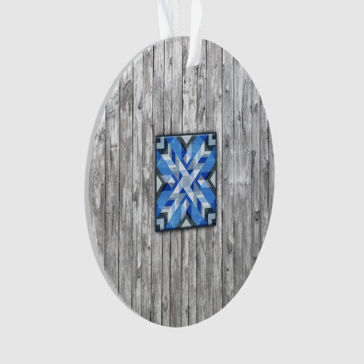 Stall Quilt Star 5 Ornament (Vorderseite)