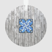 Stall Quilt Star 5 Ornament (Rückseite)