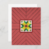 Stall Quilt Star 8 Dankeskarte (Vorne/Hinten)