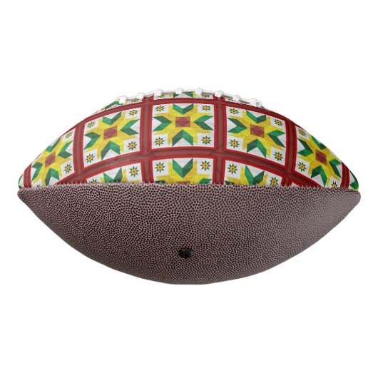Stall Quilt Star 8 Muster Football (Gedreht 270)