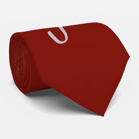 Stall Red Solid Color Krawatte (Gerollt)