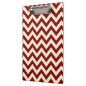 Stall Red Zickzack Pattern Klemmbrett (Links)