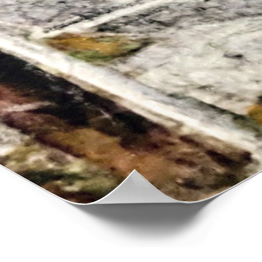 " Stall, Rogers, Ohio - Patel auf Reispapier Poster (Ecke)