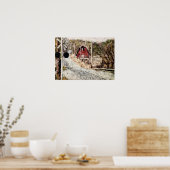 " Stall, Rogers, Ohio - Patel auf Reispapier Poster (Küche)