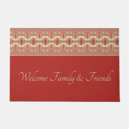 Stall rot mit Künstlerischem Blumenmuster Türmatte