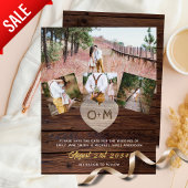 Stall Rustic Holz Foto Collage graviert Herz