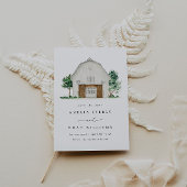 Stall Save the Date, rustikales Bauernhaus Save th Einladung