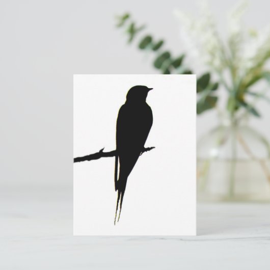 Stall Schlucken männlich Postkarte (Stehend Vorderseite)