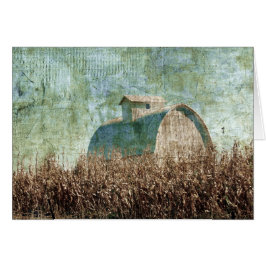 Stall- und Maisfeld in der Nähe der Erntezeit