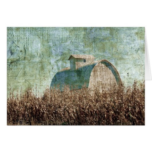 Stall- und Maisfeld in der Nähe der Erntezeit (Vorderseite (Horizontal))