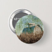 Stall- und Maisfeld in der Nähe der Erntezeit Button (Vorne & Hinten)