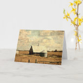 Stall und Silo Birthday Karte (Gelbe Blume)
