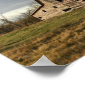 Stall und Silo Canvas Print Poster (Ecke)