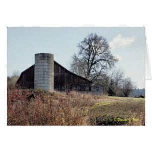 Stall und Silo - Karte und Umschlag