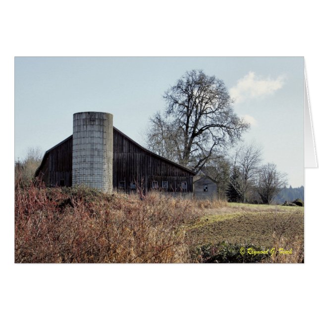 Stall und Silo - Karte und Umschlag (Vorderseite (Horizontal))