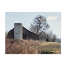 Stall und Silo - Postkarte