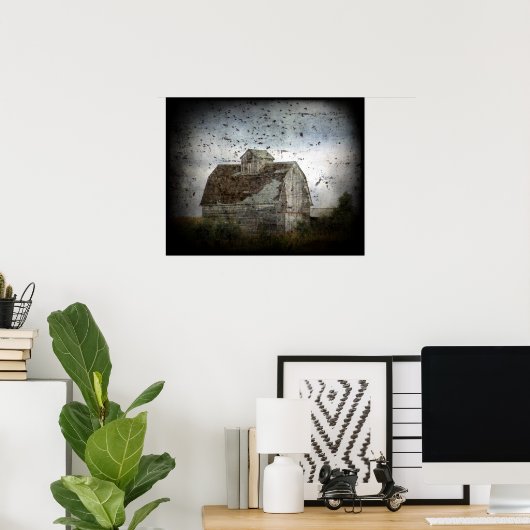 Stall und Vögel Poster (Heimbüro)