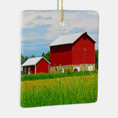 Stall und Weide im Roten Land Keramikornament (Rechts)