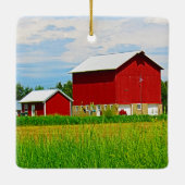 Stall und Weide im Roten Land Keramikornament (Rückseite)