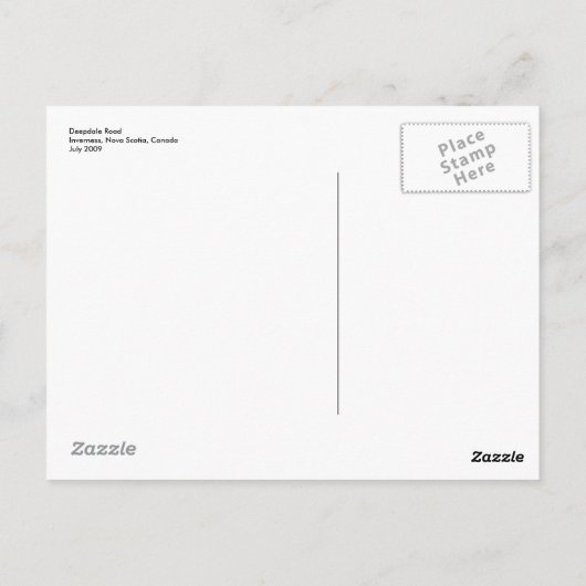 Stall und Wildblumen Postkarte (Rückseite)