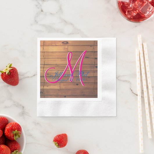 Stall Wall 3d Monogramm Serviette (Beispiel)