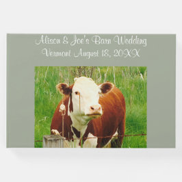Stall Wedding Cow Couple (Namen) Gästebuch
