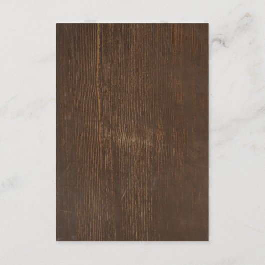 Stall Wood ans String Lights Hochzeitsinformatione Begleitkarte (Rückseite)