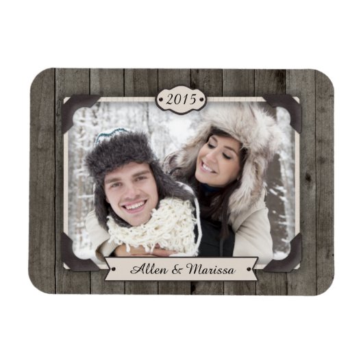 Stall Wood Custom Foto Flexi Magnet (Horizontal)