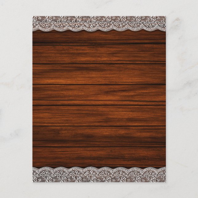 Stall Wood & Lace Borders Scrapbook Paper (Vorderseite)