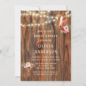 Stall Wood Lights Boots Pferd Brautparty Einladung (Vorderseite)