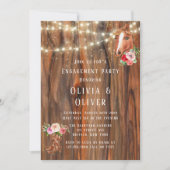 Stall Wood Lights Boots Pferdeverstärker Party Einladung (Vorderseite)